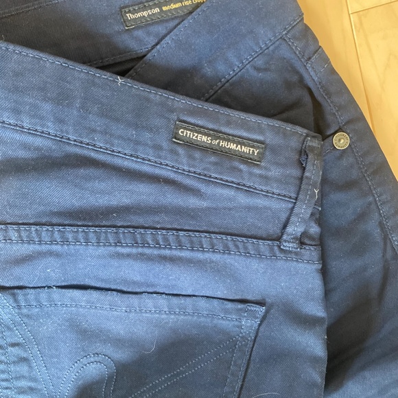 Citizen of Humanity Jeans Cropped Navy - Picture 2 of 4